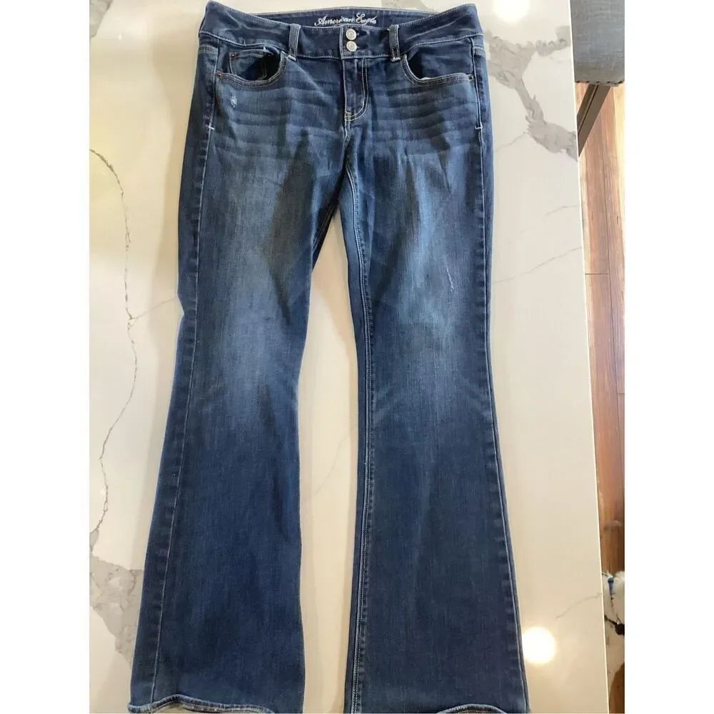 American Eagle Real Flare Jeans Sz 10 Stretch